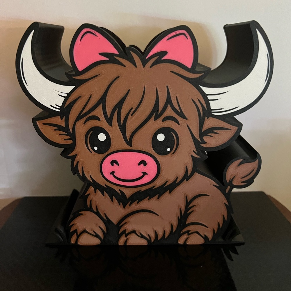 Female Highland Cow Bath & Body Works Soap Holder